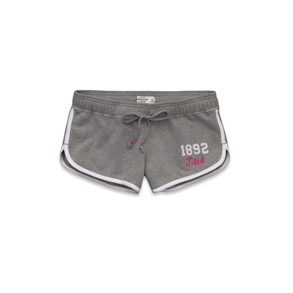 Womens A&F Curved Hem Shorts