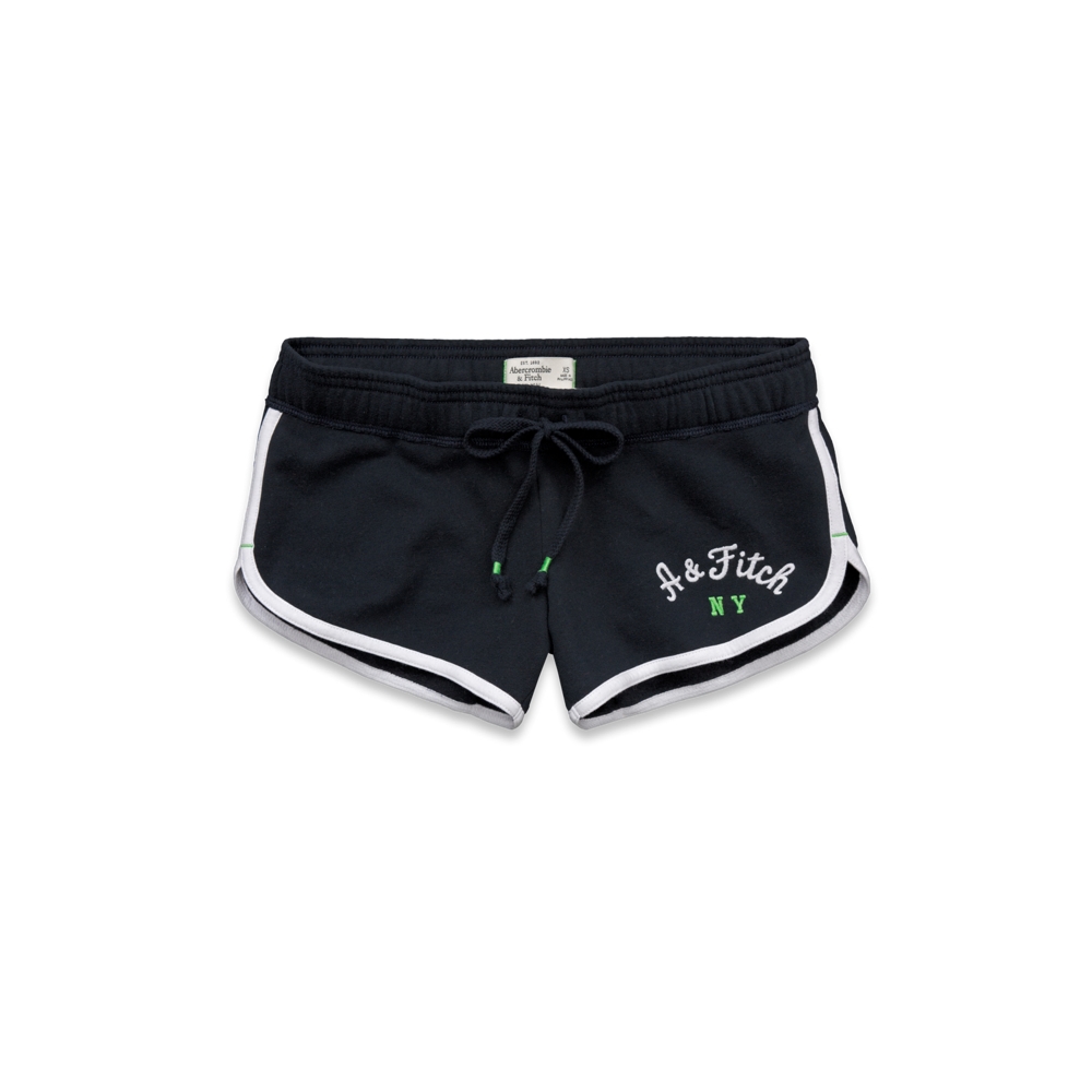 Womens A&F Curved Hem Shorts