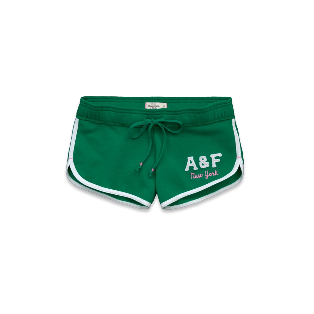 Womens A&F Curved Hem Shorts