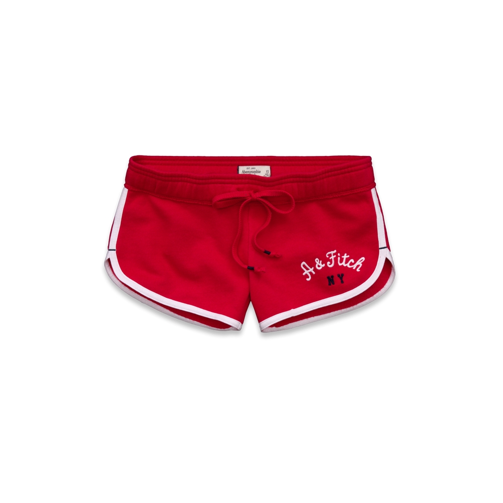 Womens A&F Curved Hem Shorts