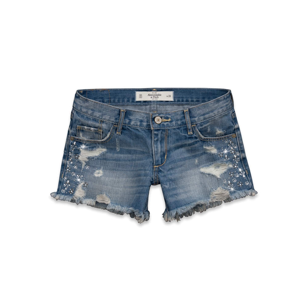 Womens A&F Midi Length Shorts