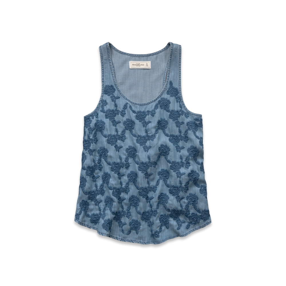Womens Britt Chambray Top
