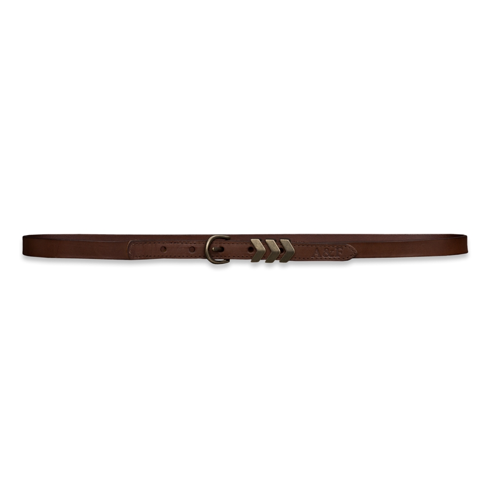 Womens Skinny Leather Belt