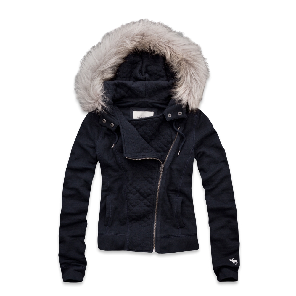 Womens Monica Quilted Hoodie Womens Tops