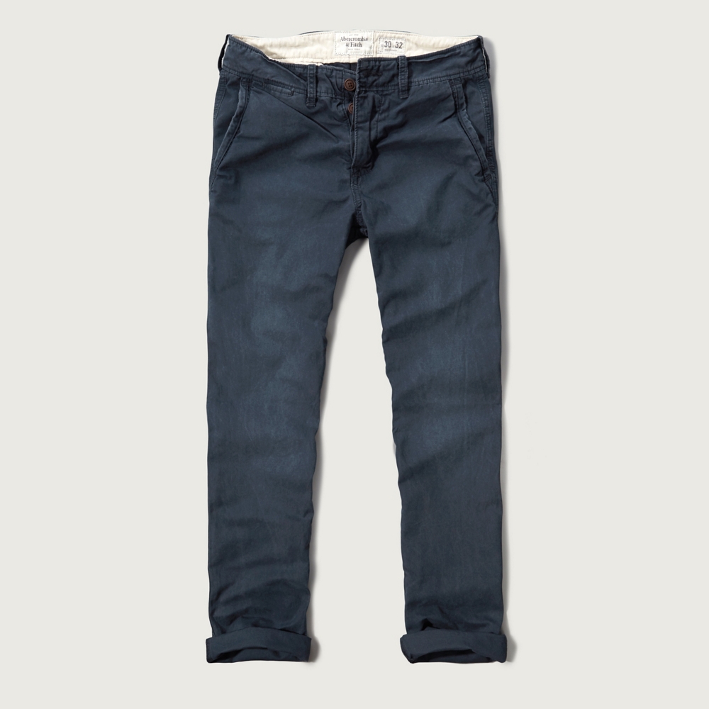 Mens A&F Lightweight Taper Chinos Mens Pants