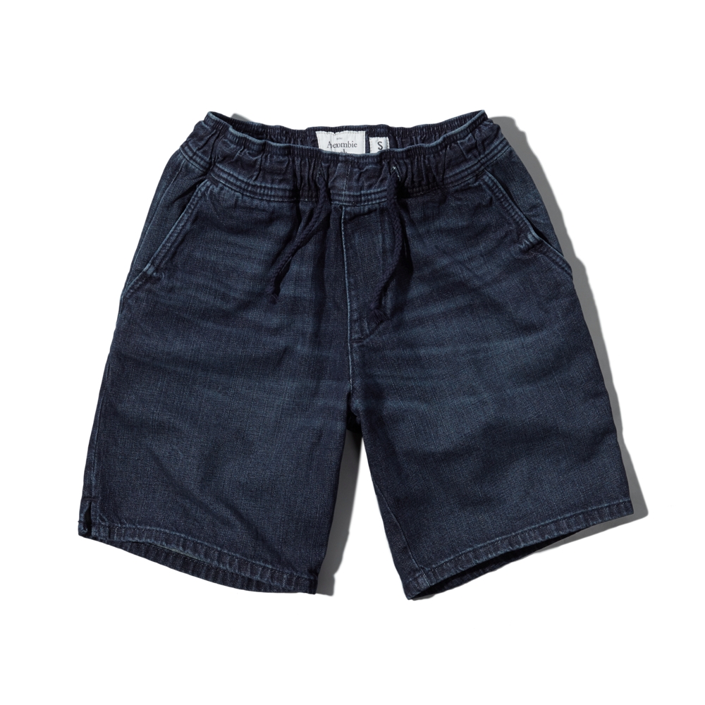 denim jogger shorts mens