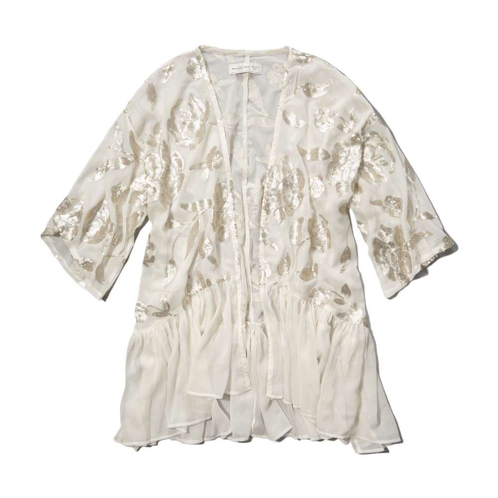Womens Embellished Chiffon Kimono Womens Clearance