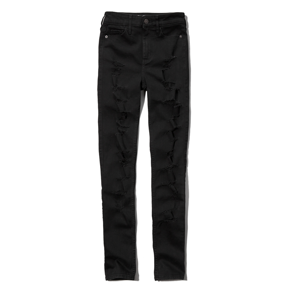 abercrombie high rise super skinny jeans