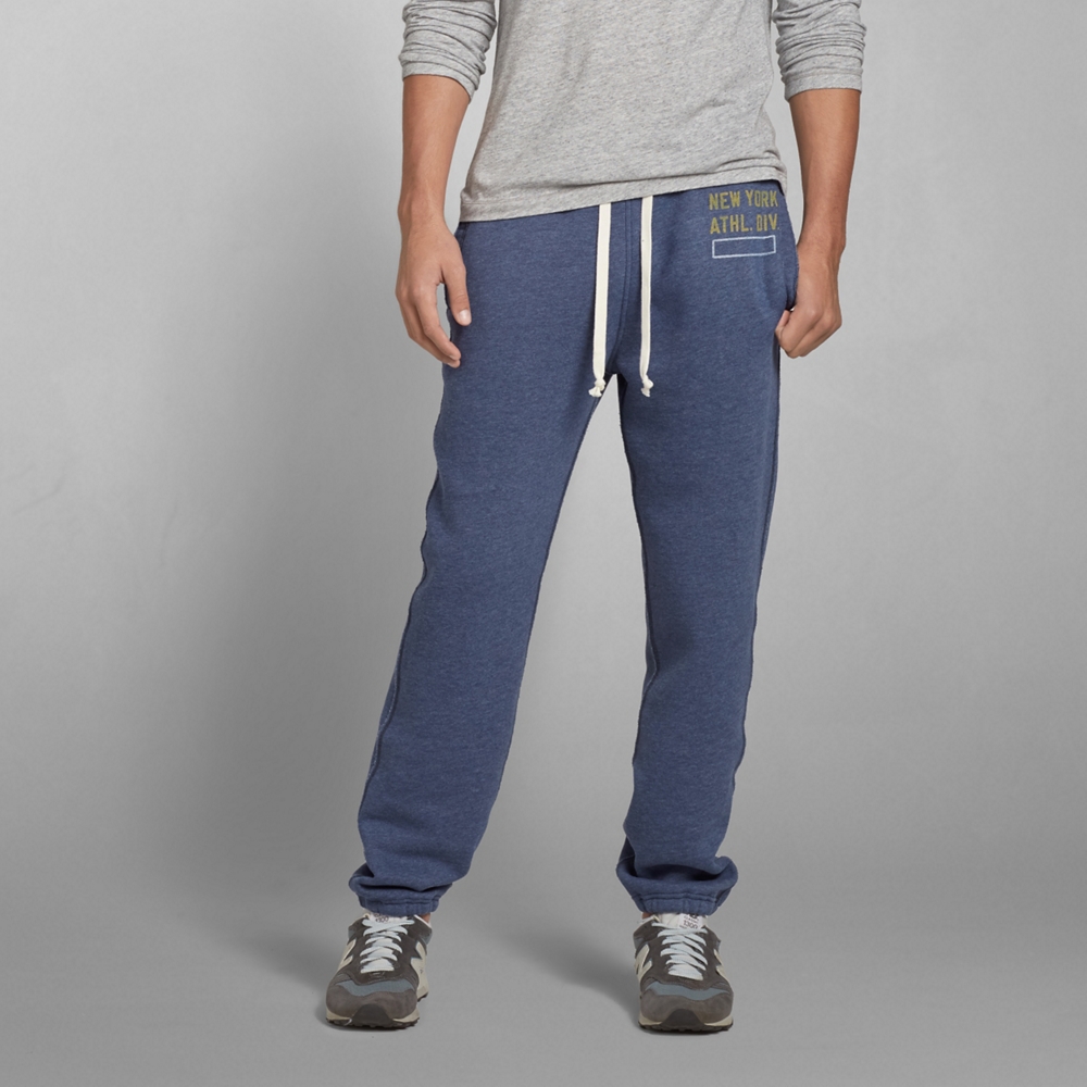 Mens A&F Cinched Joggers