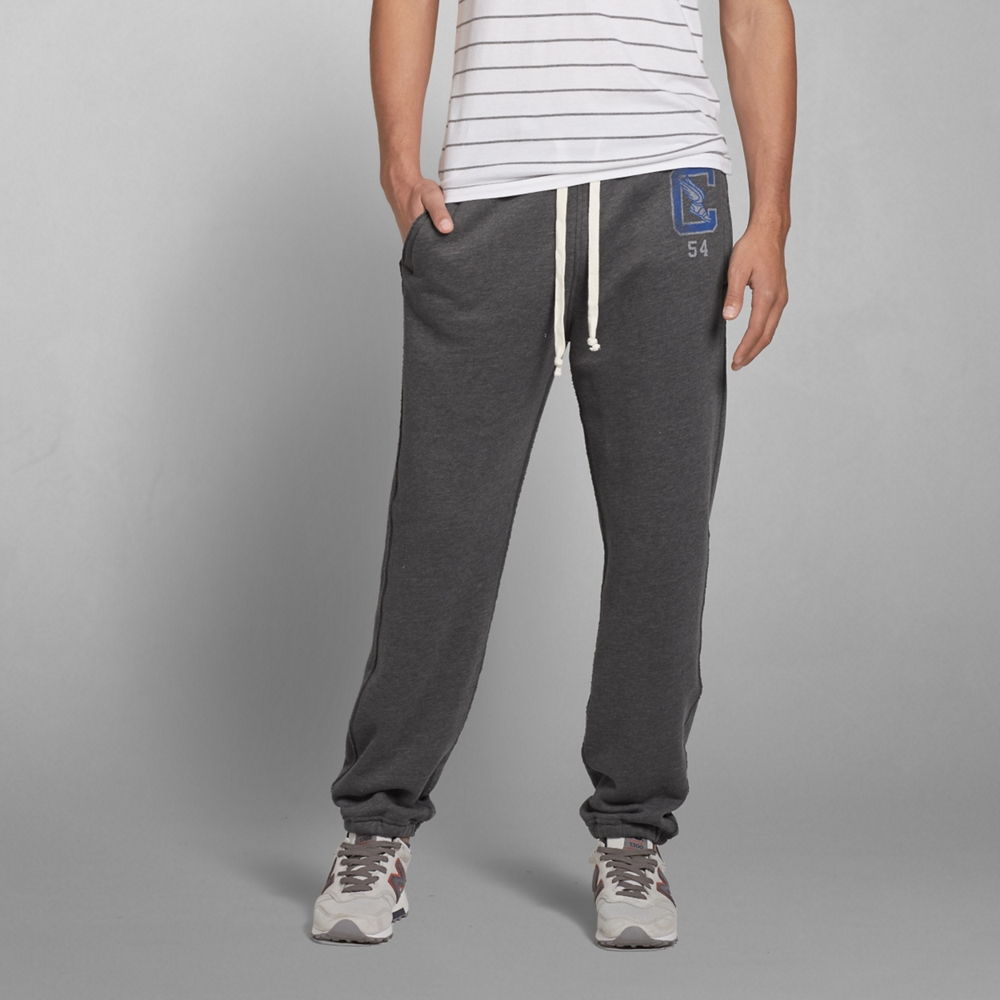 Mens A&F Cinched Joggers