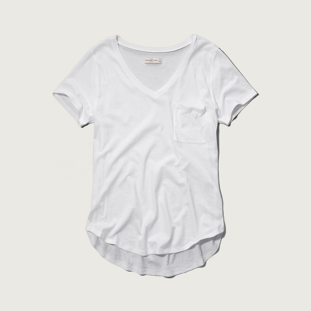 Womens Easy V Neck Pocket Tee Womens Tees & Tanks