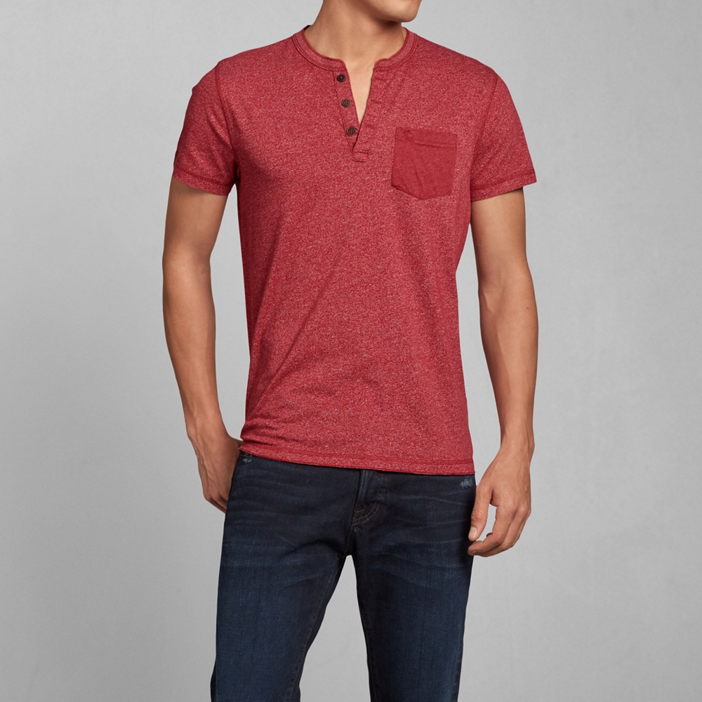Mens Pocket Henley