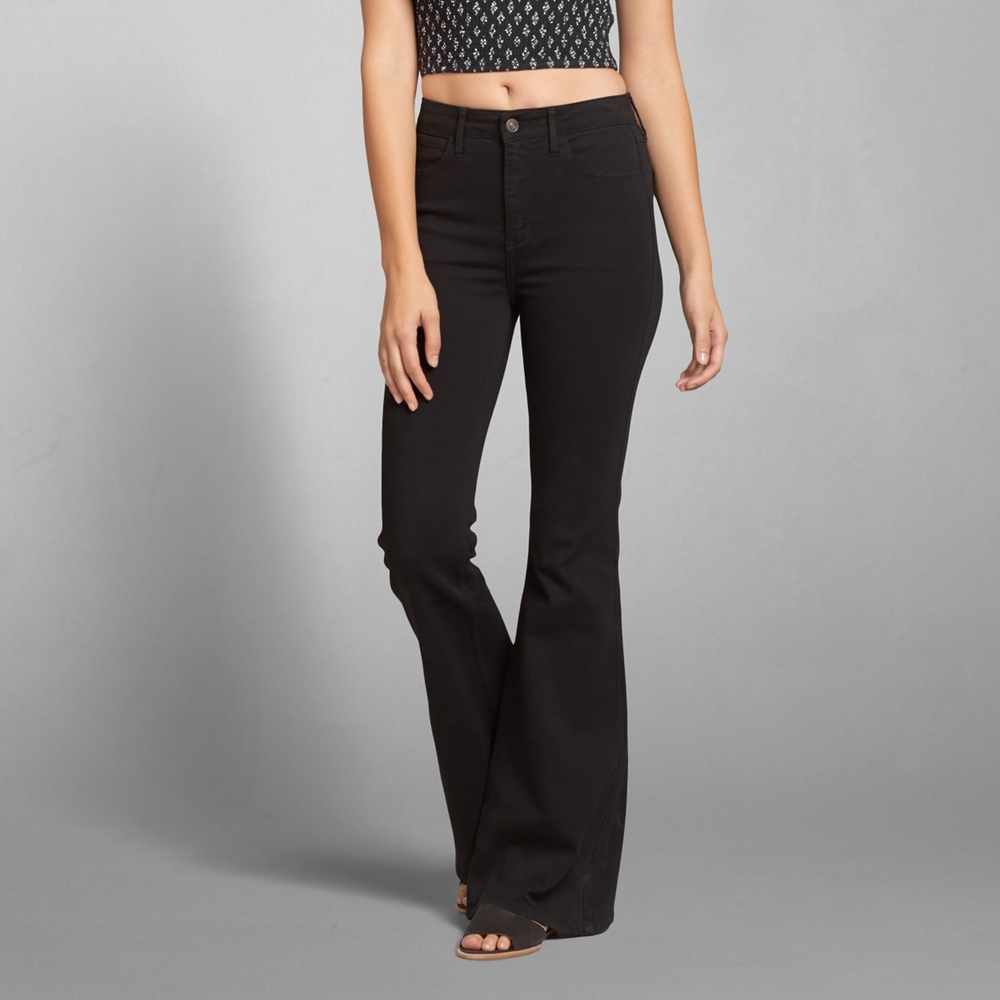 Womens High Rise Flare Jeans Womens Jeans