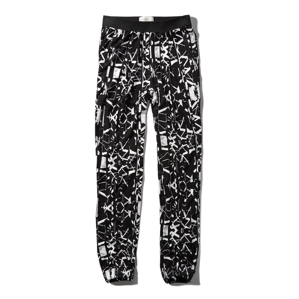 Womens Pattern Drapey Joggers Womens Pants Abercrombie.co.uk