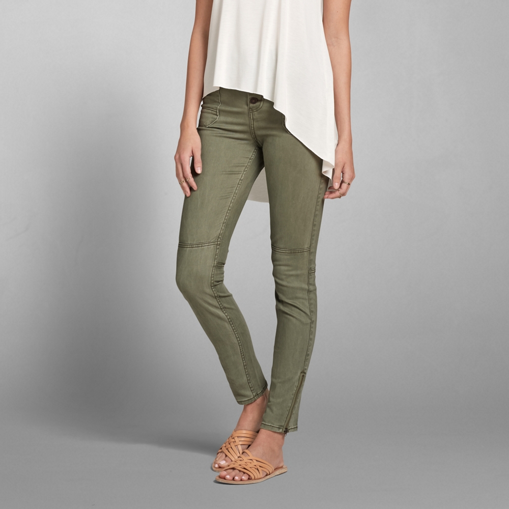 Womens Olive Military Pants | Womens Clearance | Abercrombie.com