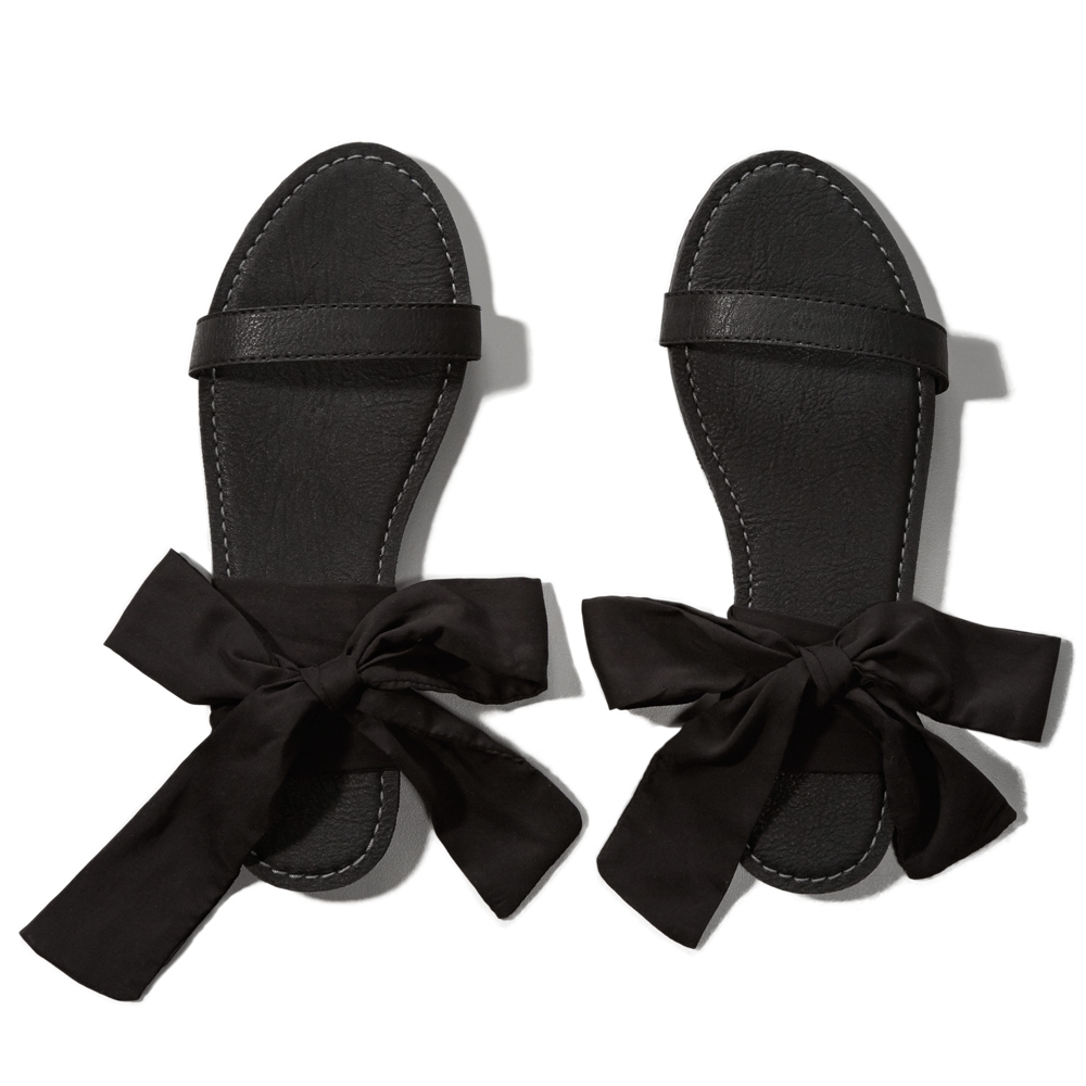 wide width bow sandals