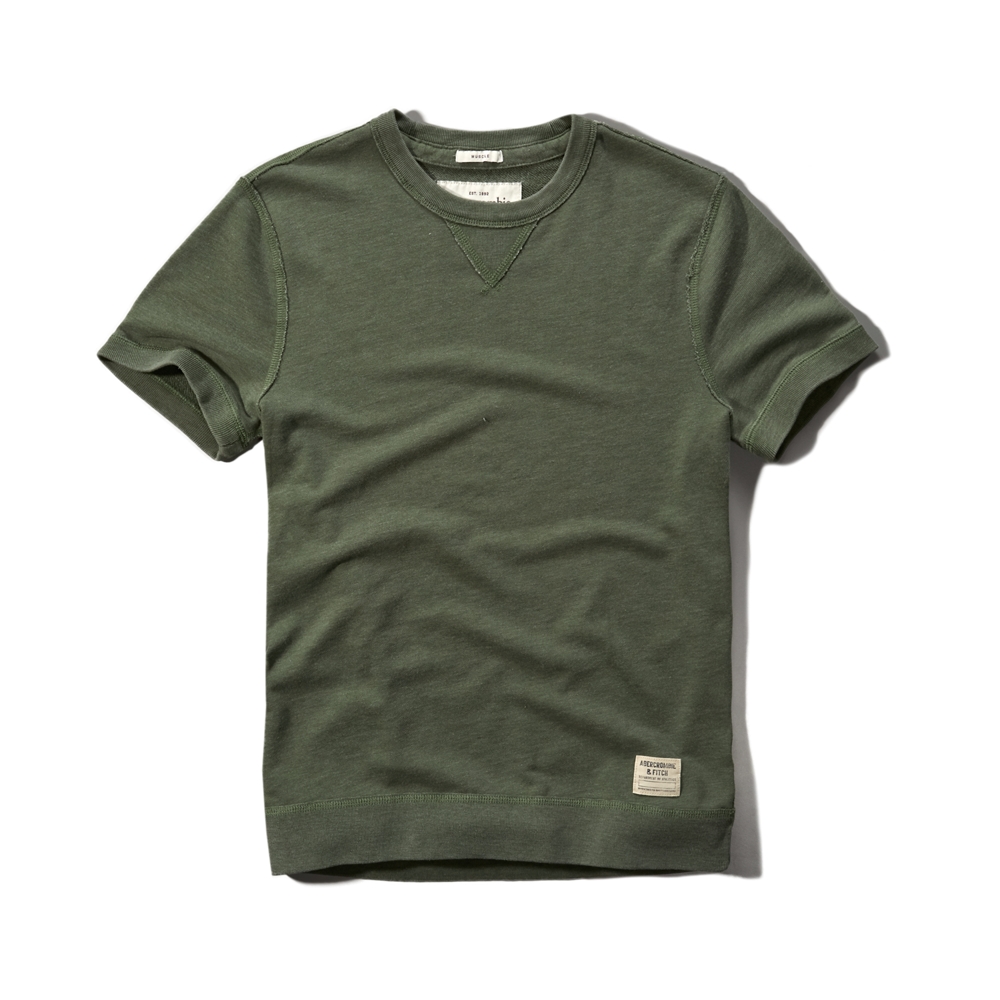 Mens Short Sleeve Crew Sweatshirt Mens Clearance