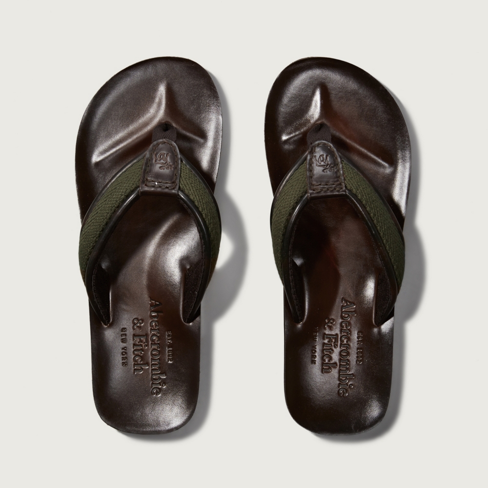 Mens Leather Flip Flops Mens Featured Sale