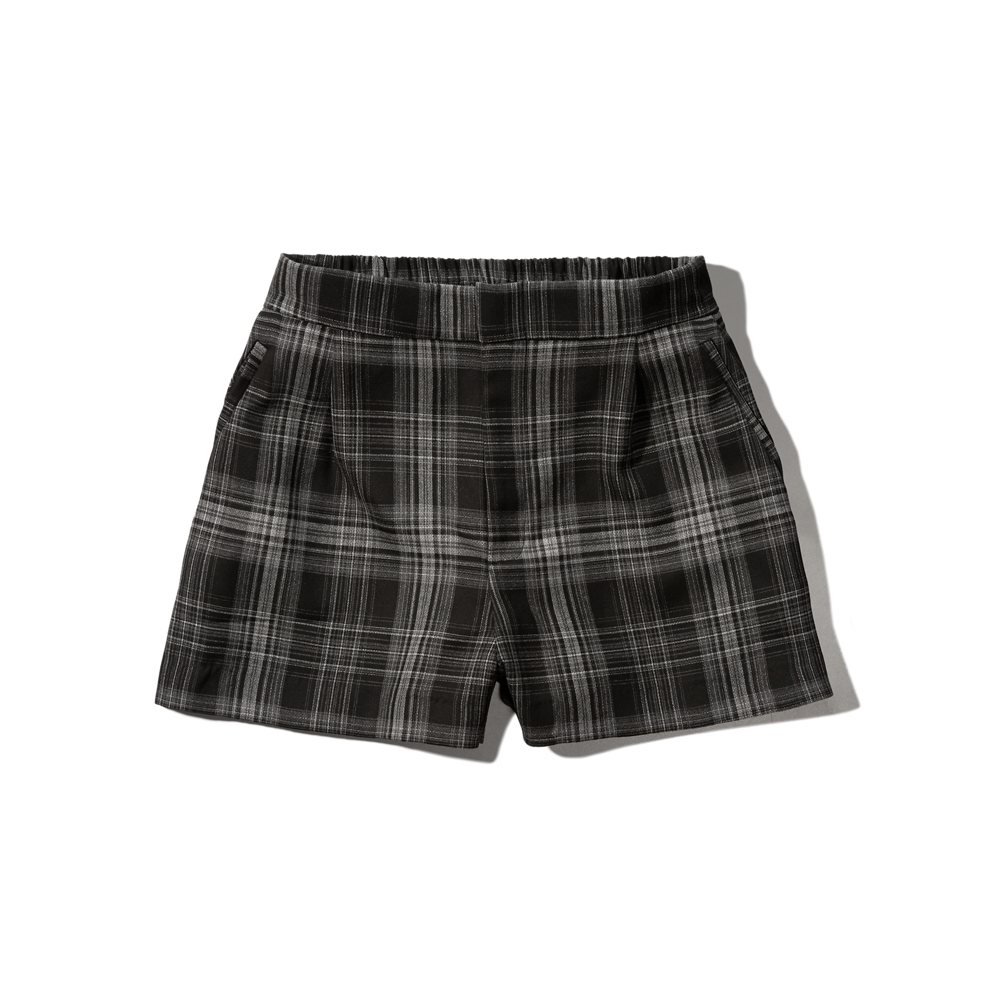 plaid sweat shorts