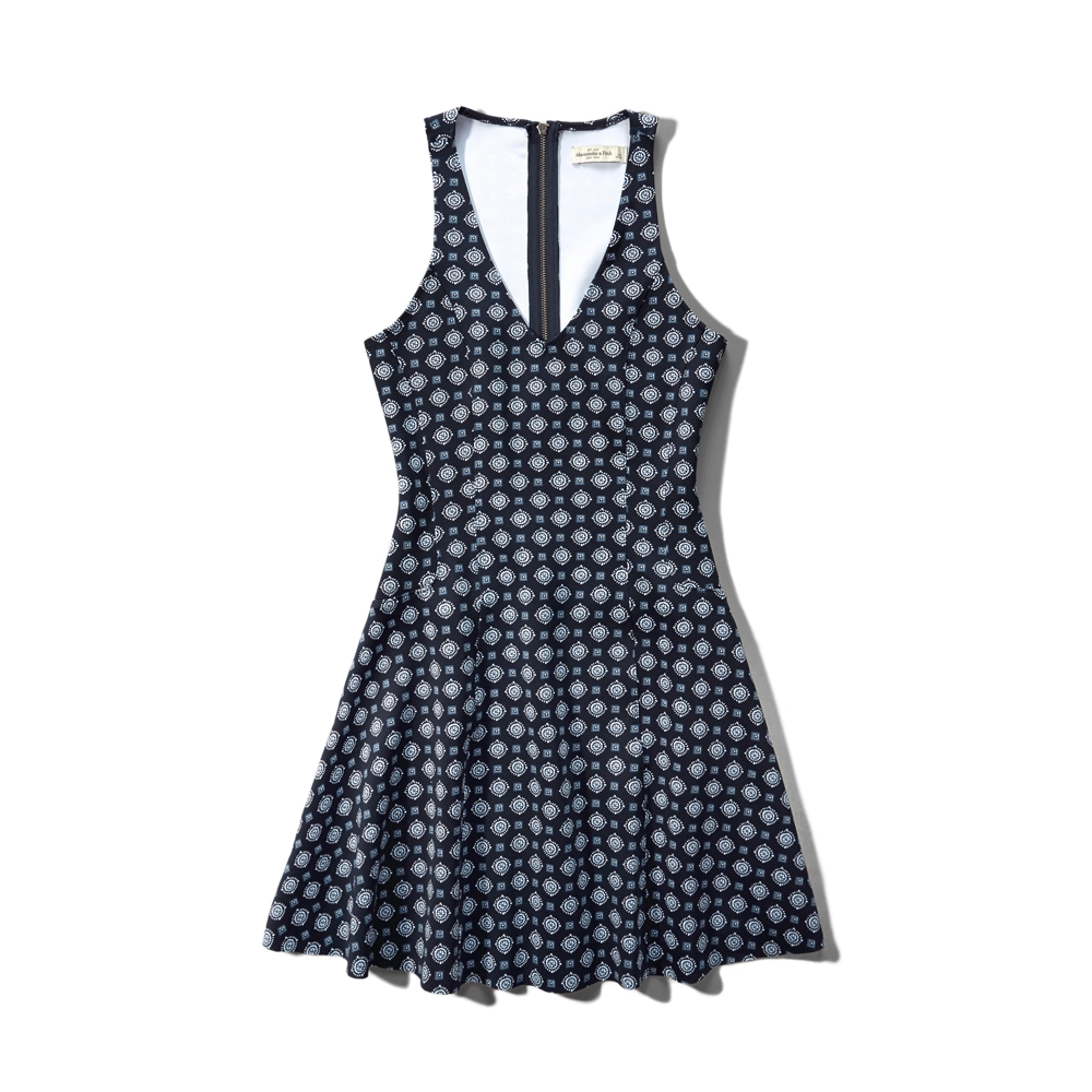 Womens Printed Neoprene Dress Womens Dresses & Rompers