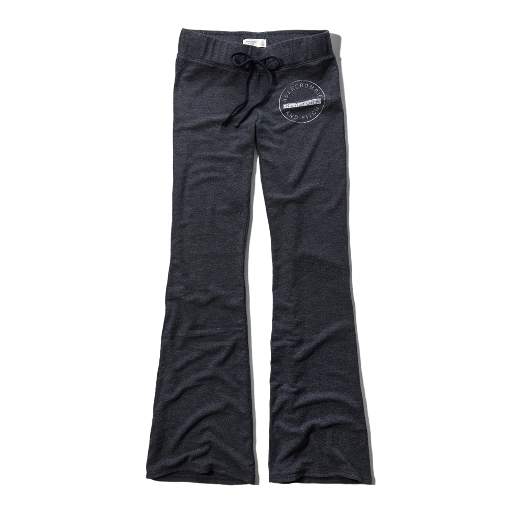 black flare sweatpants