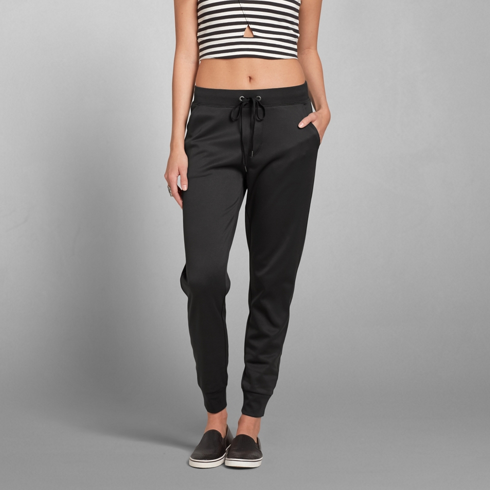 black jogger sweatpants womens