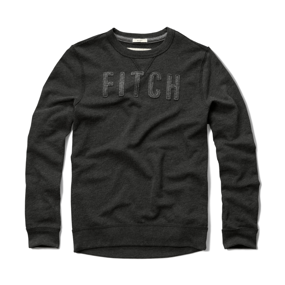 Mens Applique Logo Graphic Sweatshirt Mens Hoodies & Sweatshirts