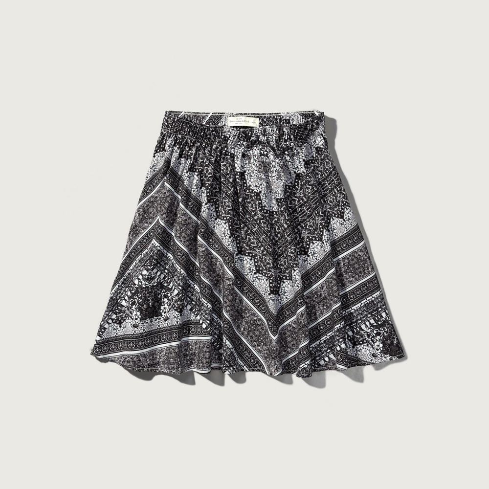 Womens Pattern Skater Skirt