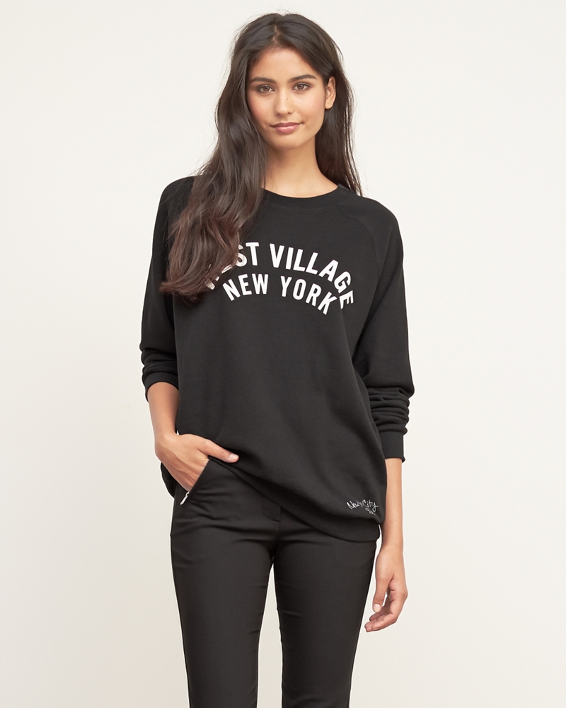 Womens Vintage Graphic Sweatshirt Womens Hoodies & Sweatshirts Abercrombie.co.uk