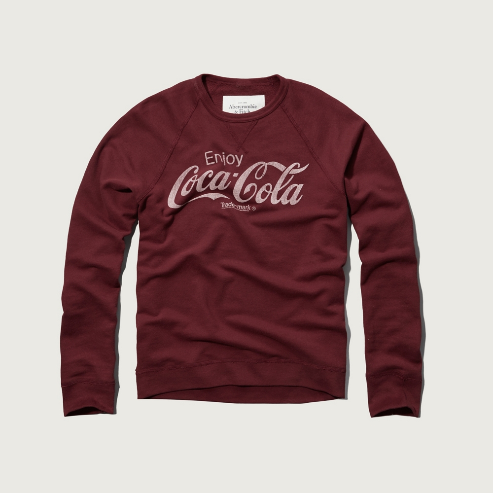 blue coca cola sweatshirt