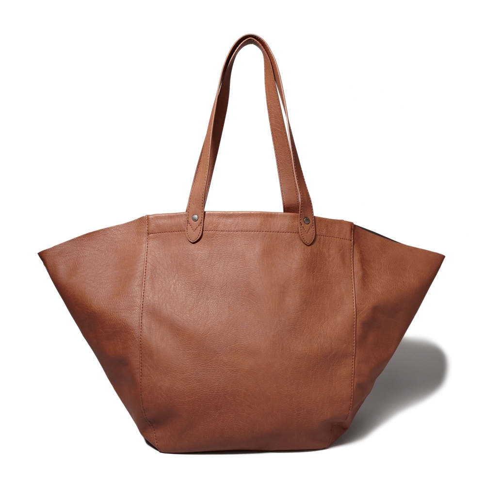 Womens Faux Leather Weekender Tote Womens Accessories