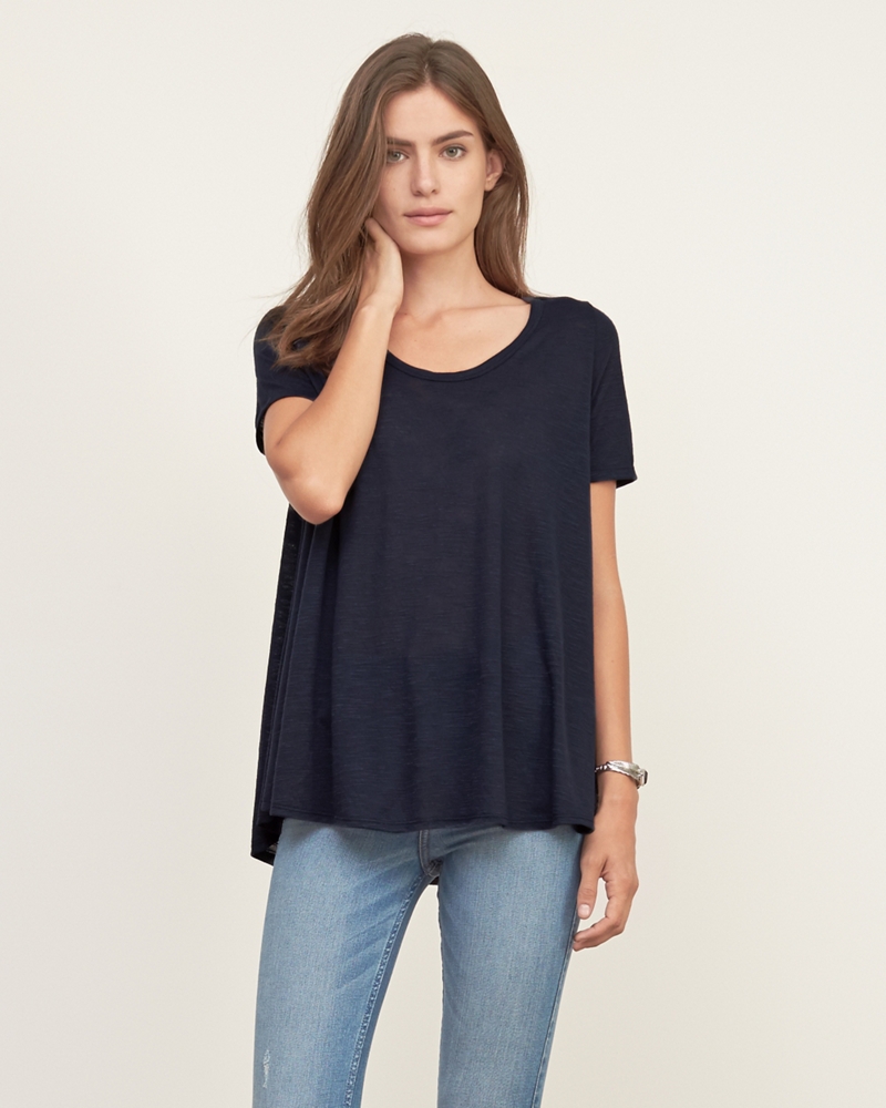 Womens Bar Back Swing Tee Womens New Arrivals Abercrombie.co.uk