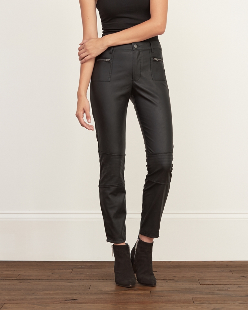 Womens Vegan Leather Pants Womens The Trend Edit Abercrombie.co.uk