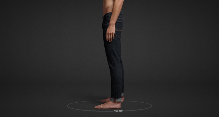 Mens super skinny jeans from Abercrombie & Fitch.