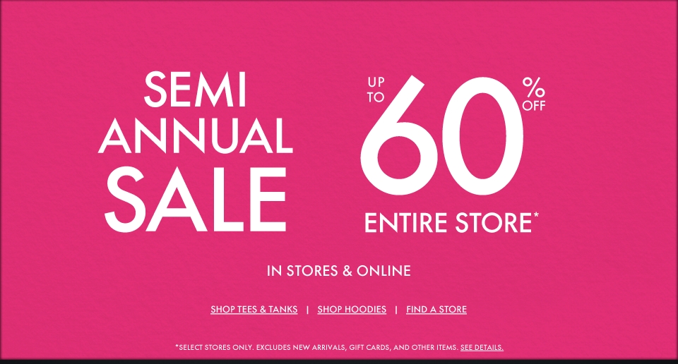 GH Semi  Annual Event - Up to 60% off entire store!
