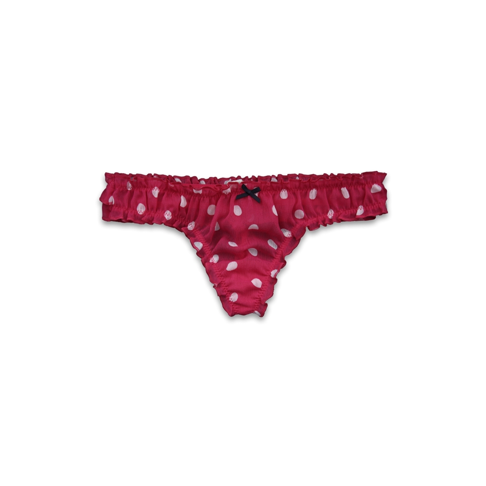 Chiffon Bloomer Thong Undie