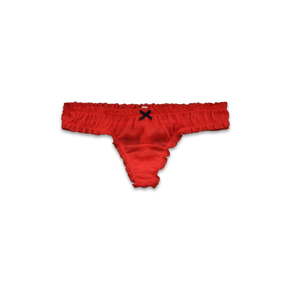 Chiffon Bloomer Thong Undie
