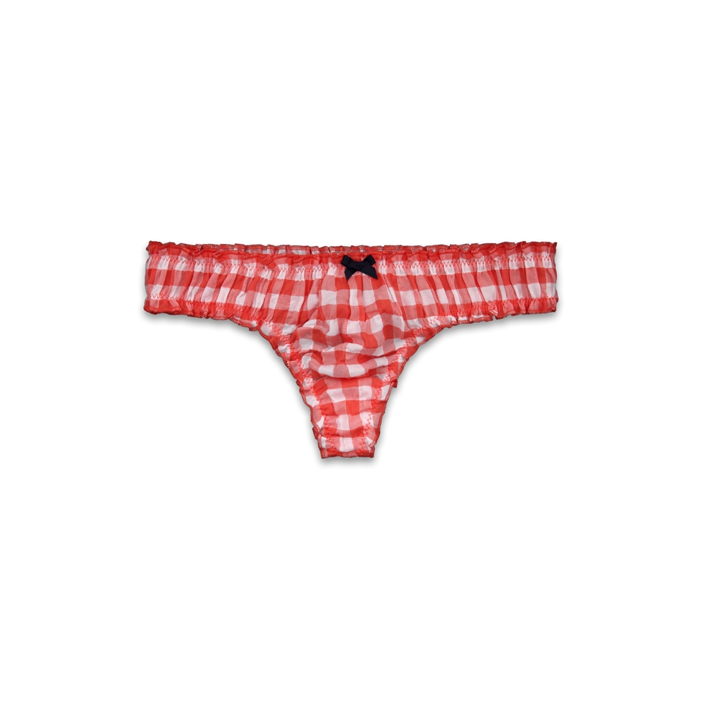 Woven Bloomer Thong Undie