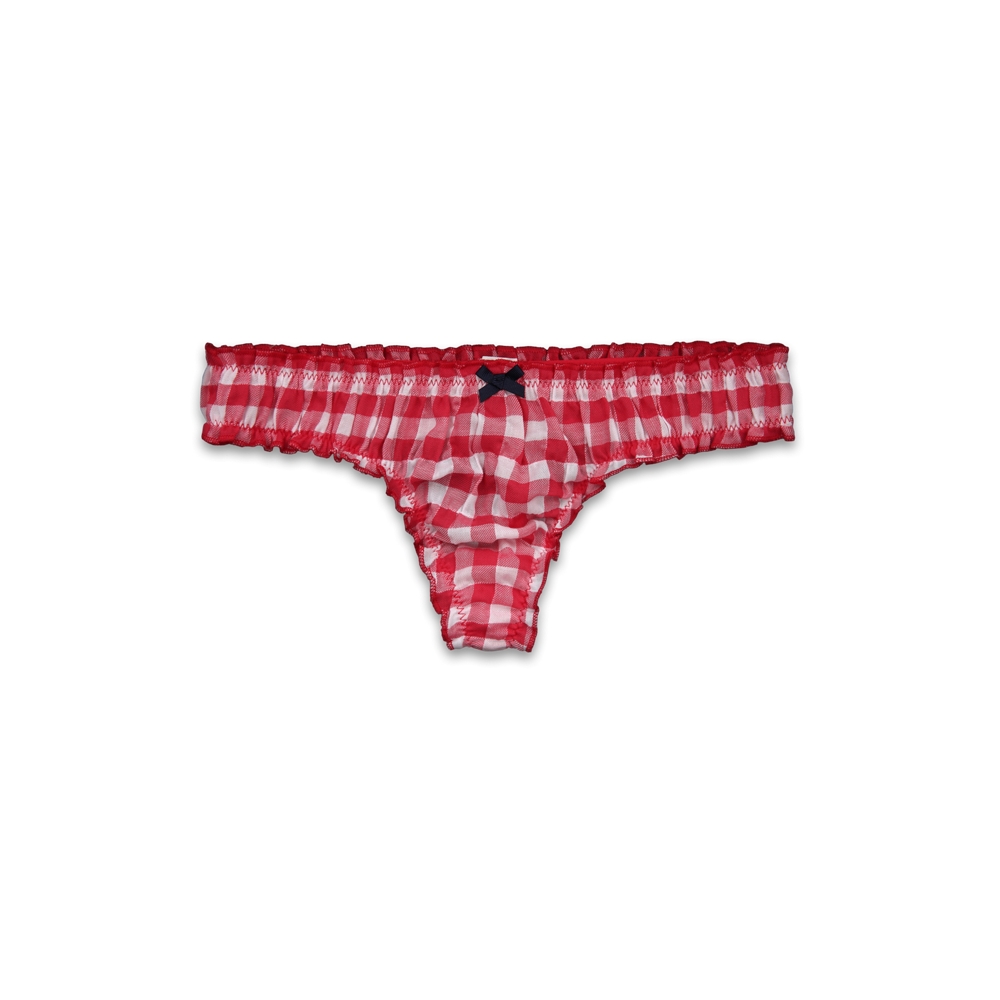 Woven Bloomer Thong Undie