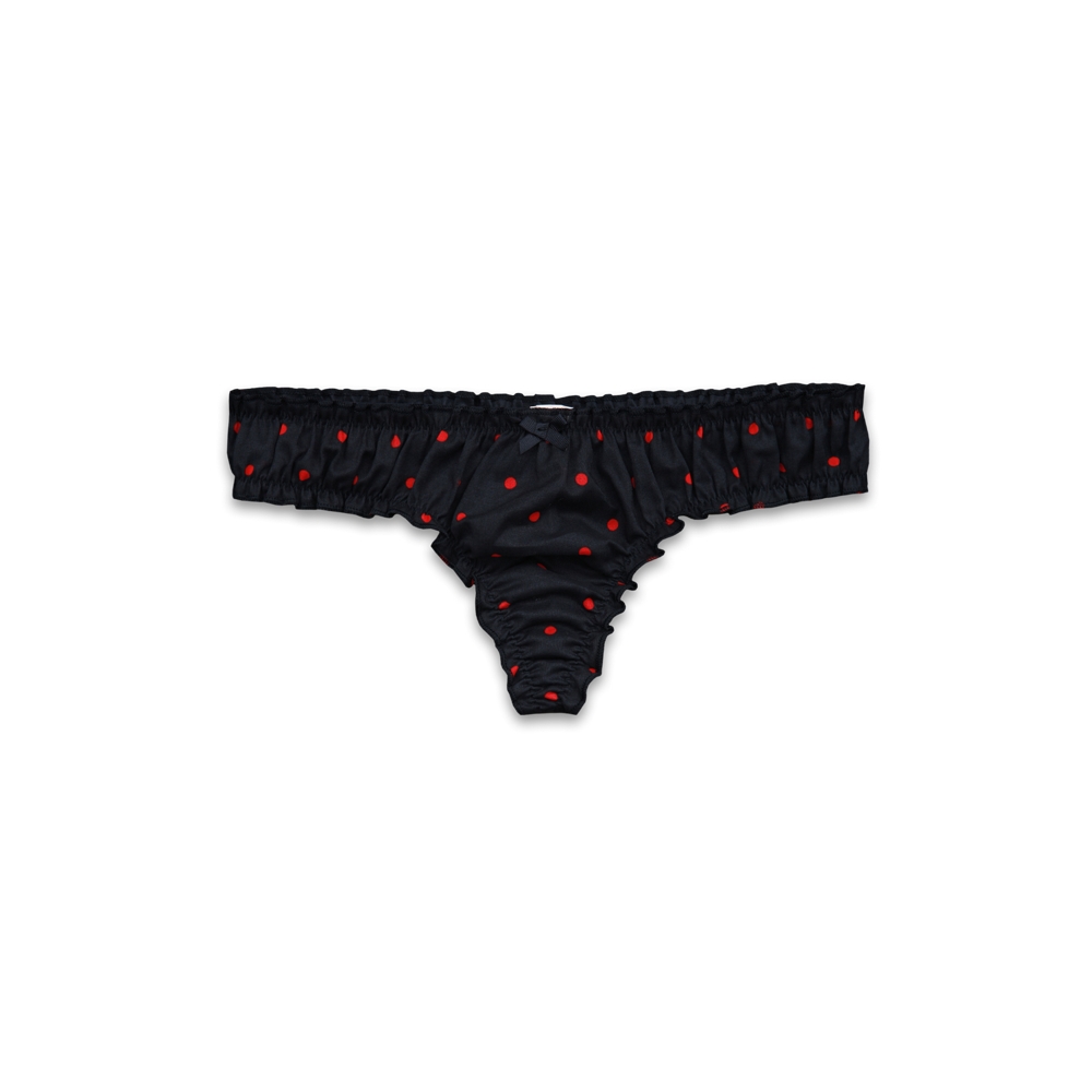 Woven Bloomer Thong Undie