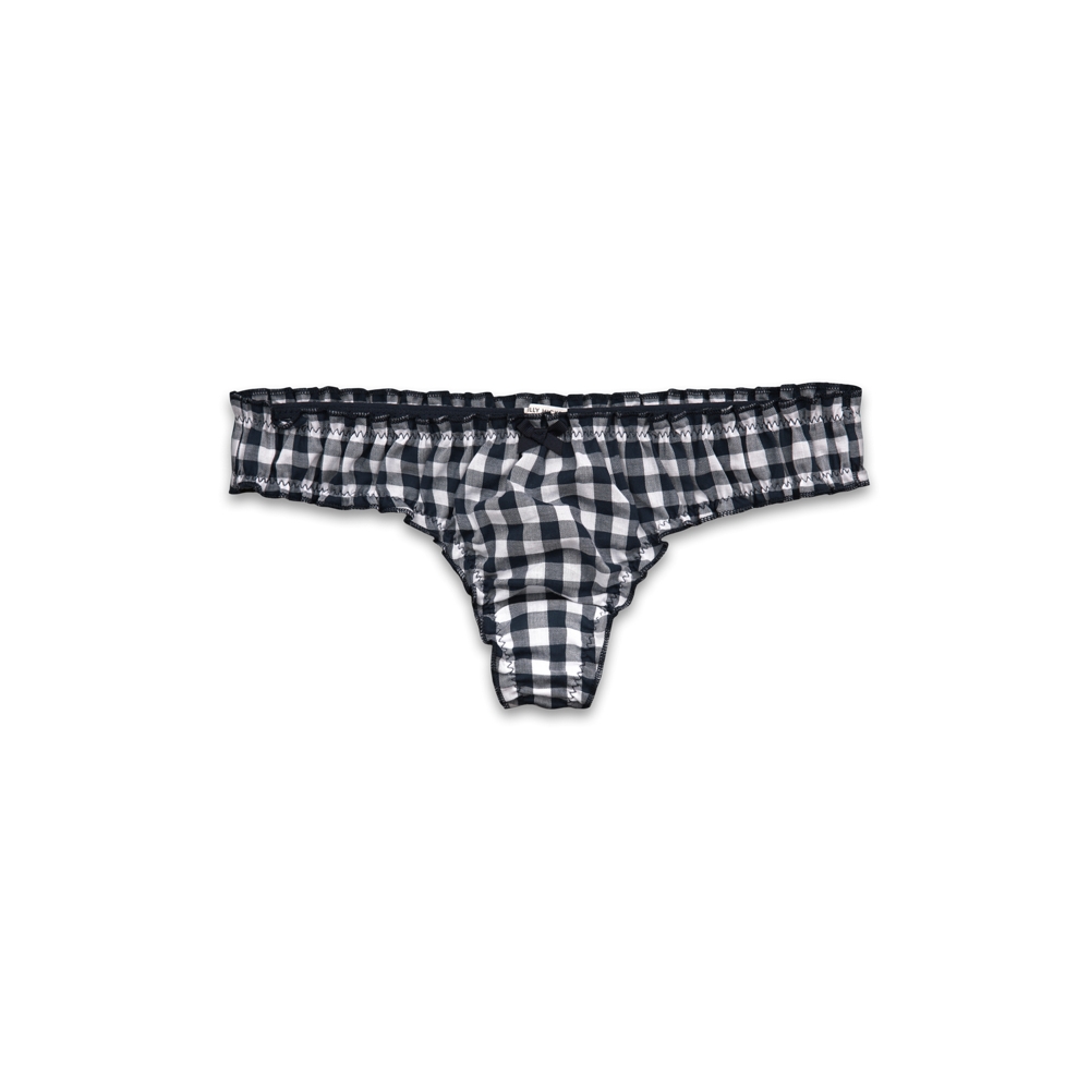 Woven Bloomer Thong Undie