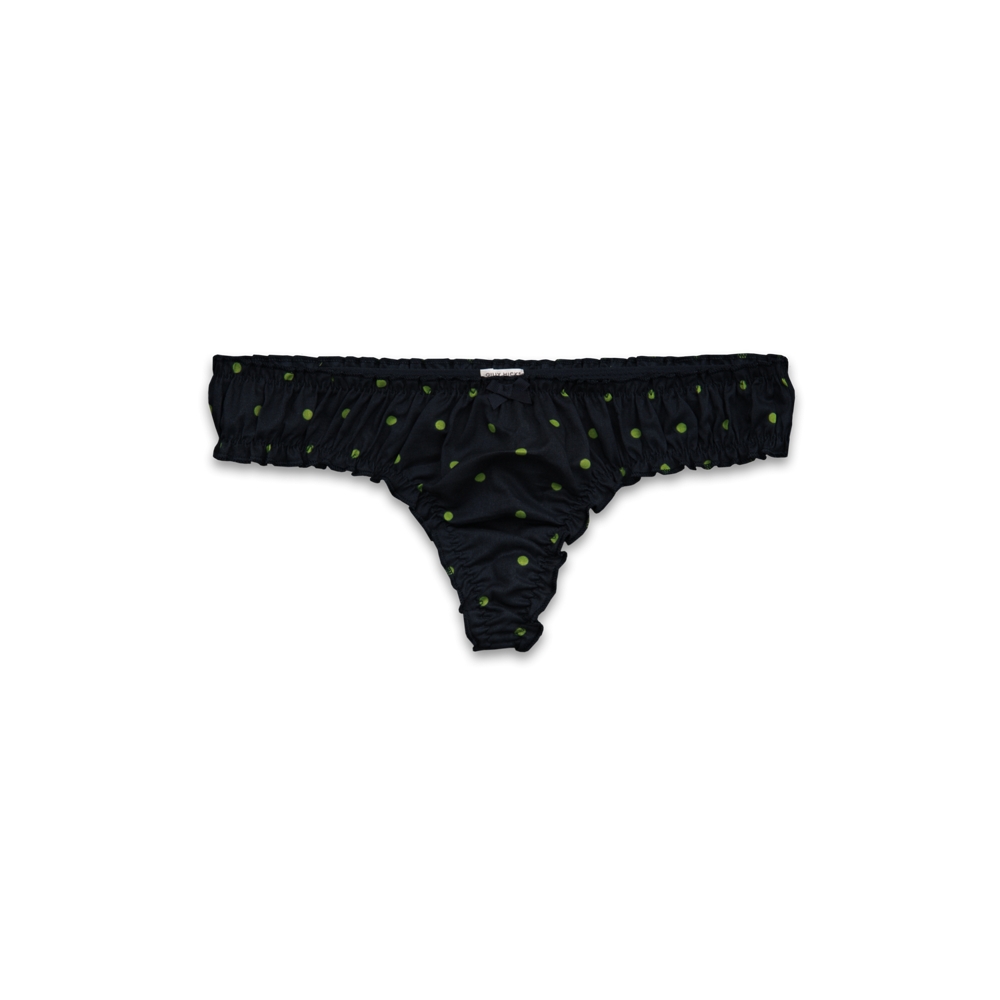 Woven Bloomer Thong Undie