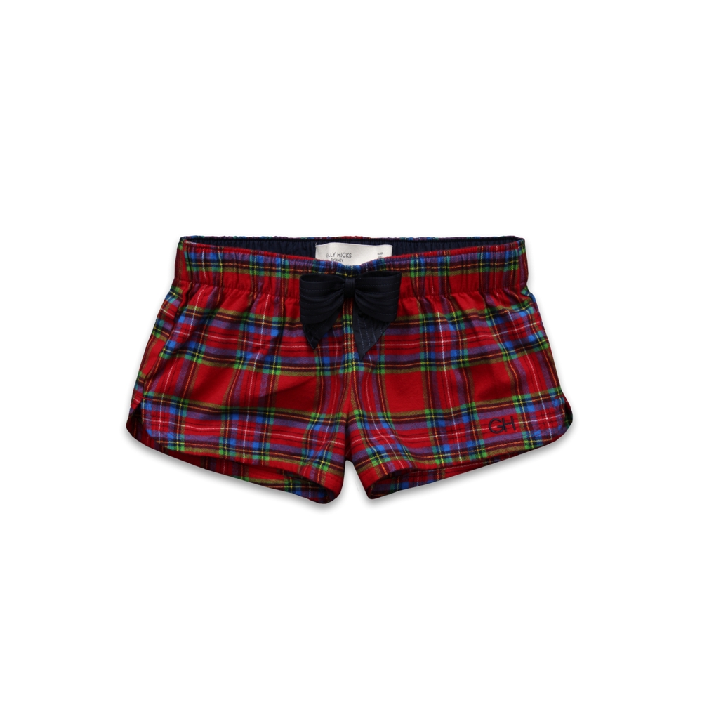 Womens Darling Island Flannel Sleep Shorts