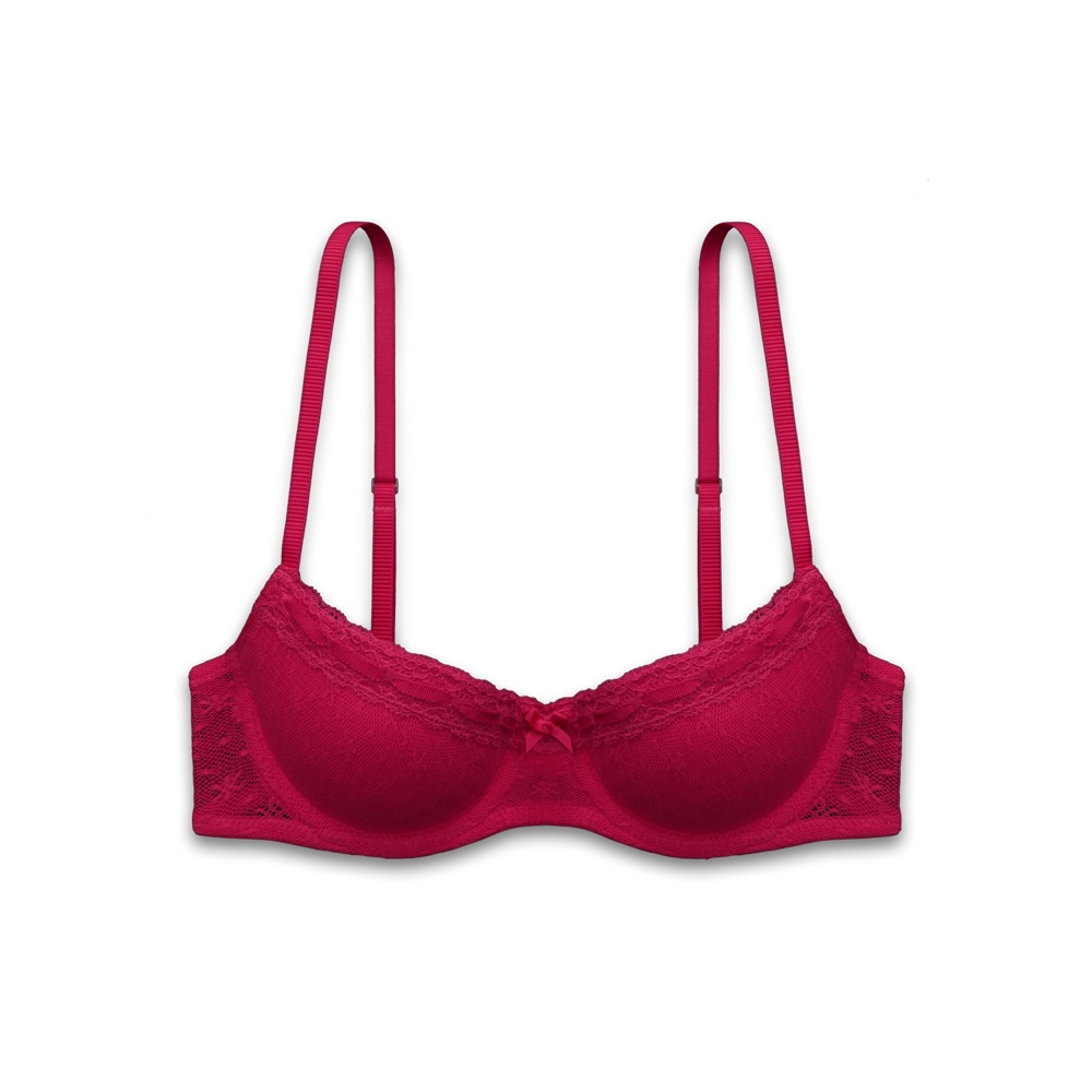 Perfect Push Em Up Lace Balconet Bra