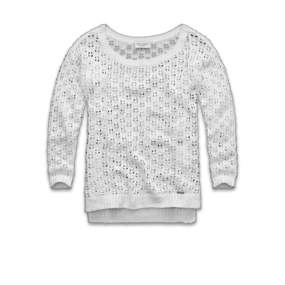 Womens Open-Stitch Sweater