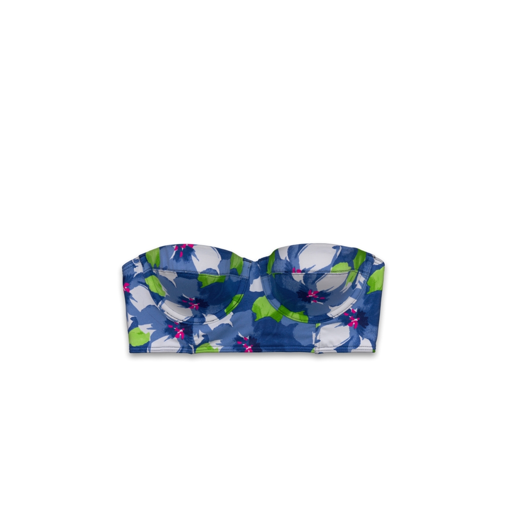 Floral Corset Swim Top