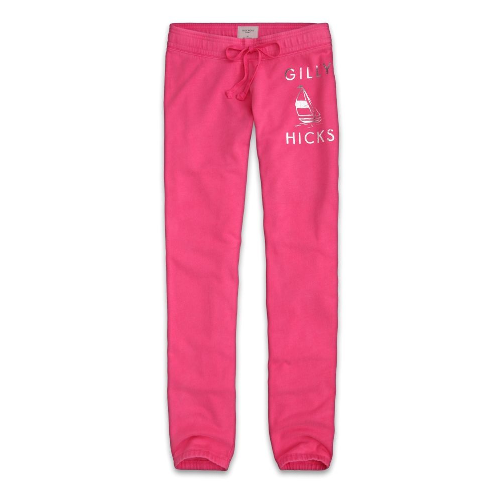 Womens Gilly Hicks Lightweight Banded Sweatpants