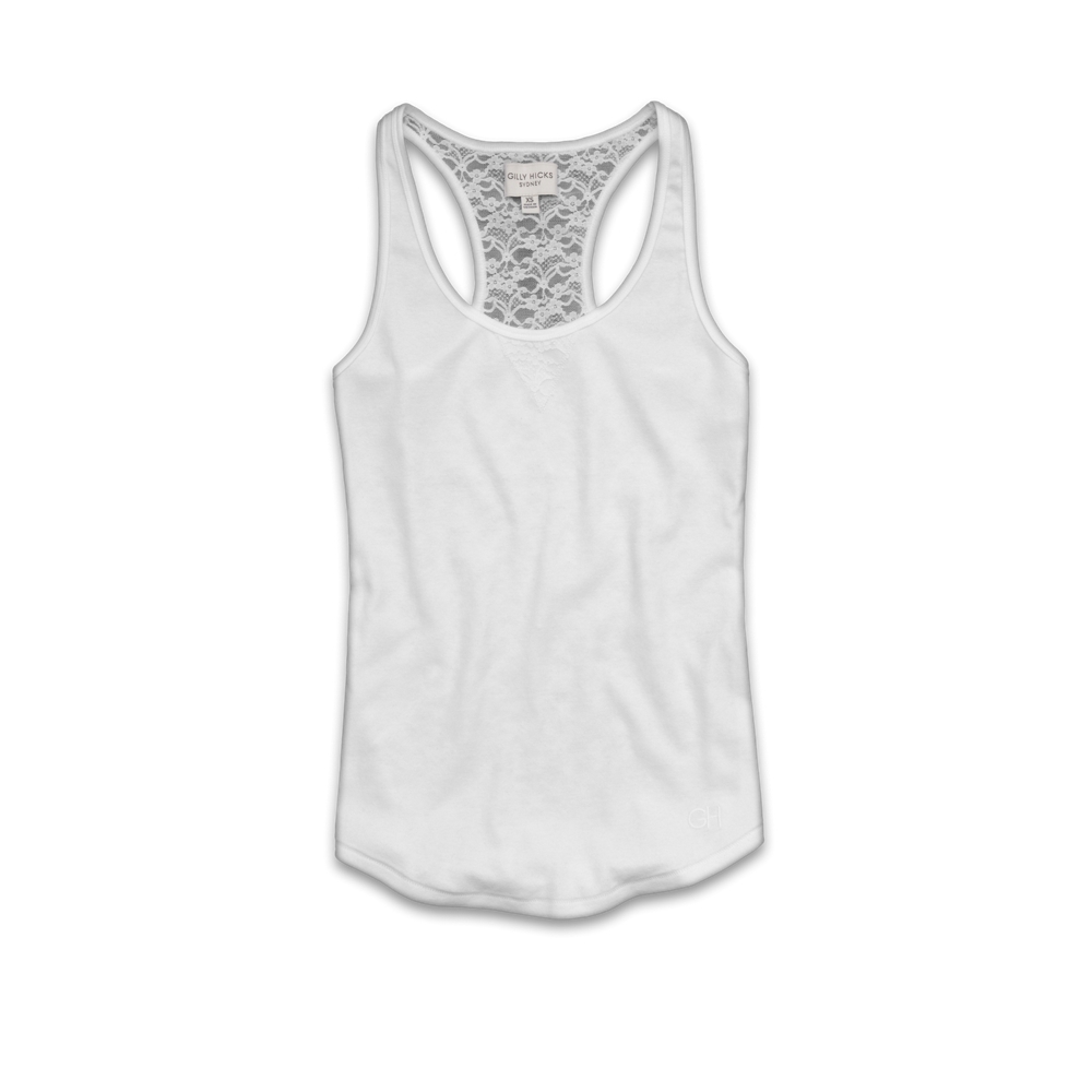 Womens Lace Racerback Tank