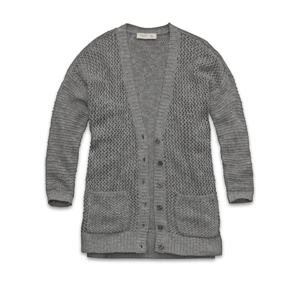 Womens Open-Stitch Cardigan