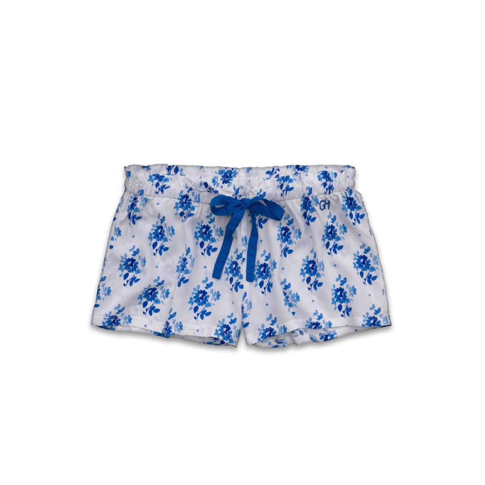 Womens Floral Sleep Shorts